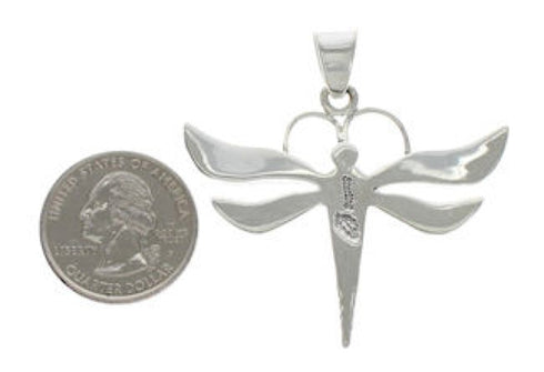 Sterling Silver Turquoise And Opal Dragonfly Pendant EX33133